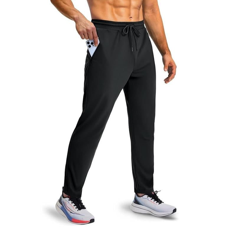 Men'S Sweatpants with Zipper Pockets, Athletic Joggers Pants for Running, Workout, Outdoor